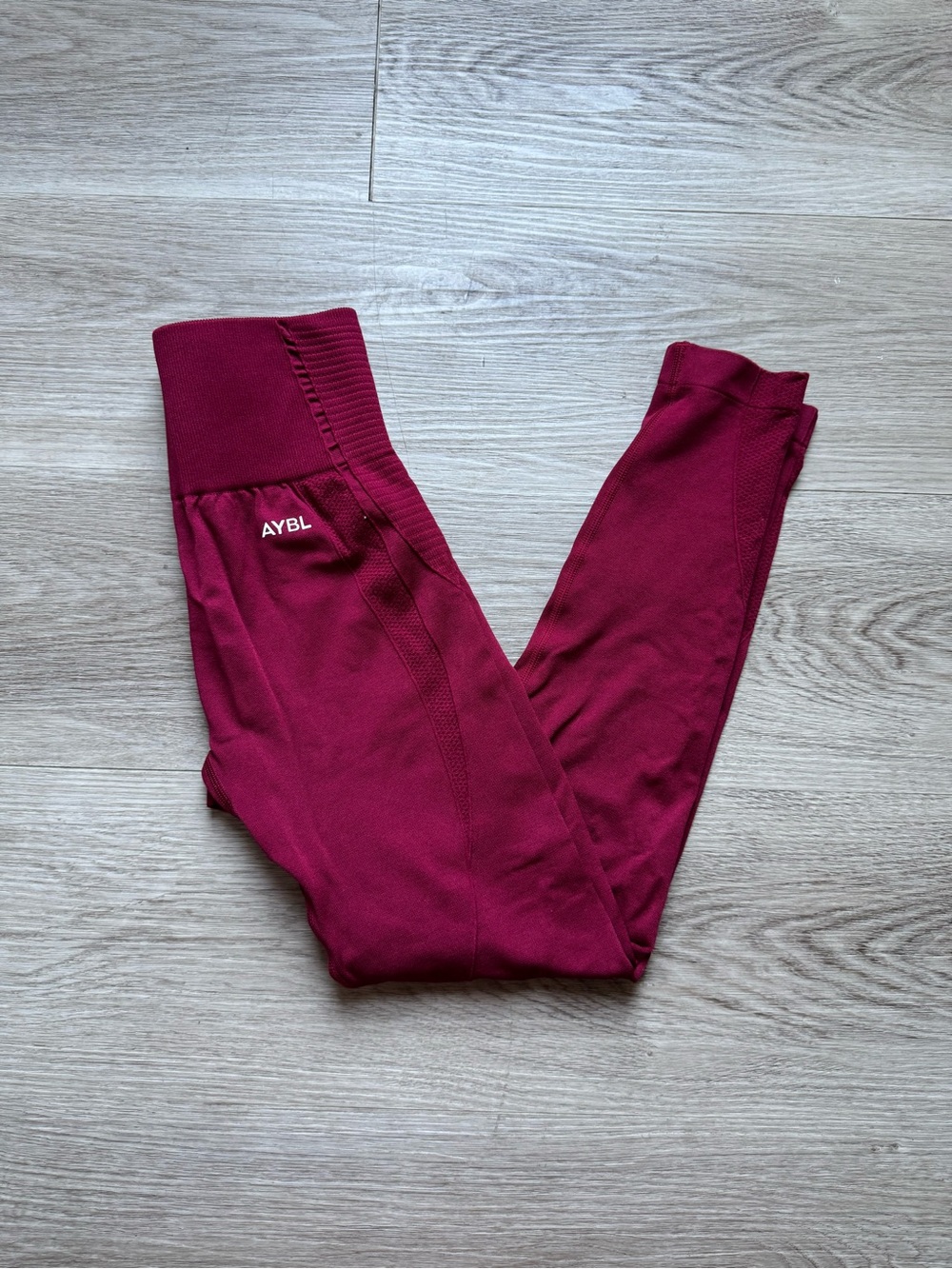 AYBL Wine Red Seamless Leggings